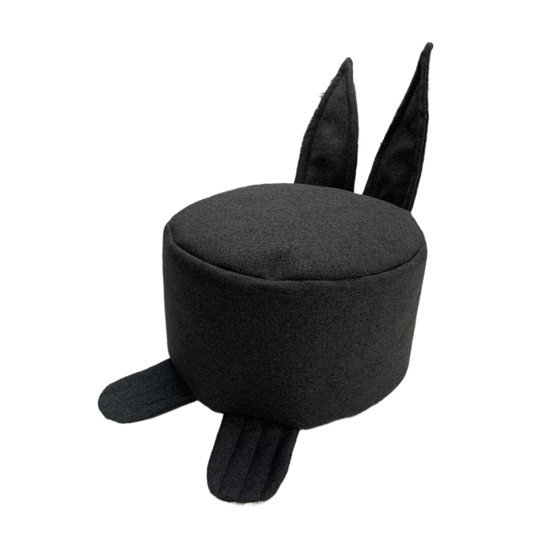 bunny gyerek babzsák puff graphite