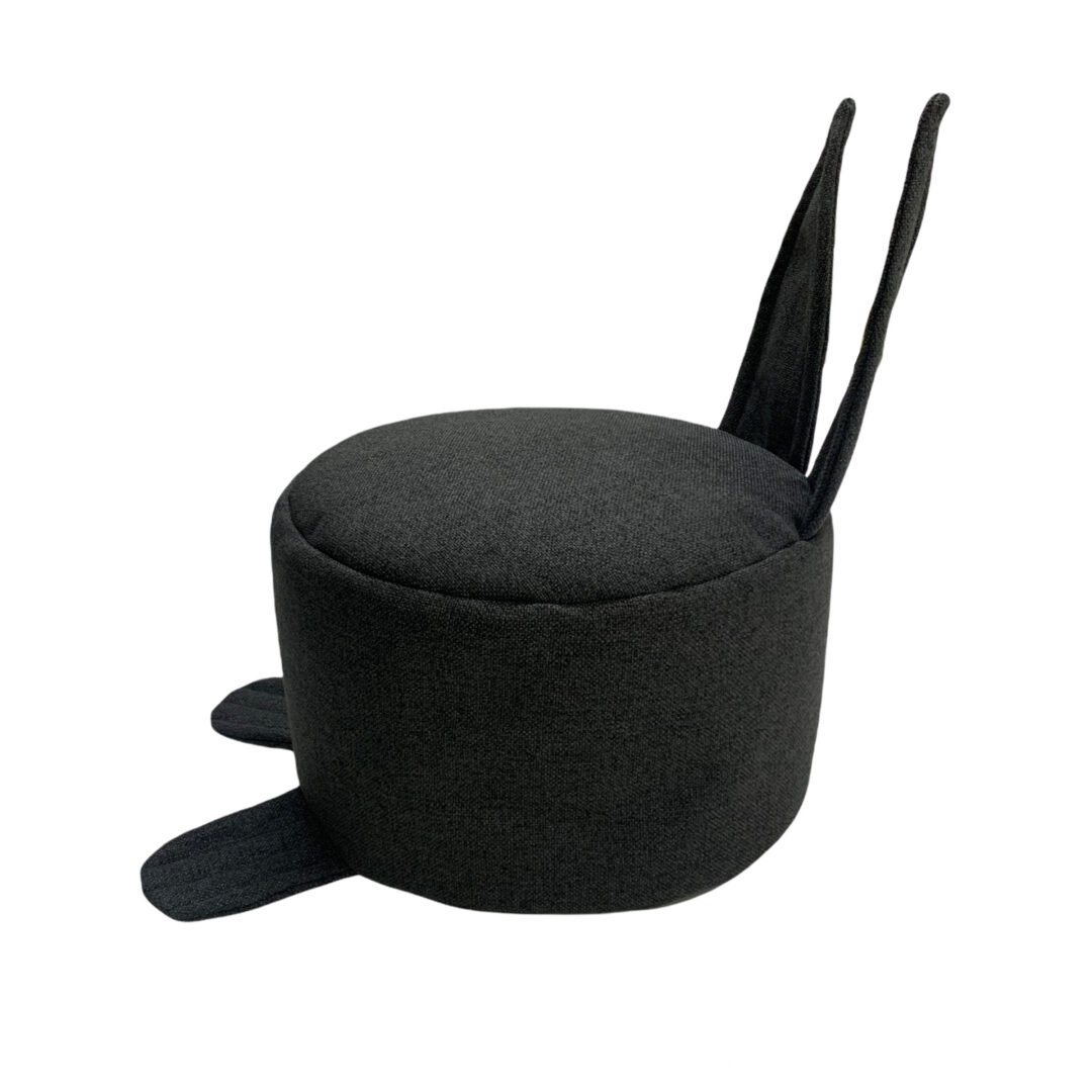 bunny gyerek babzsák puff graphite